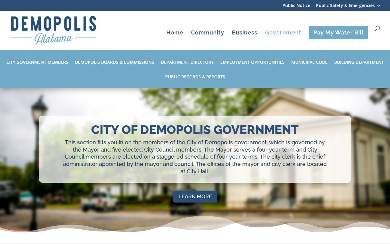 Demopolis Police Department official contact directory for Marengo County arrest records